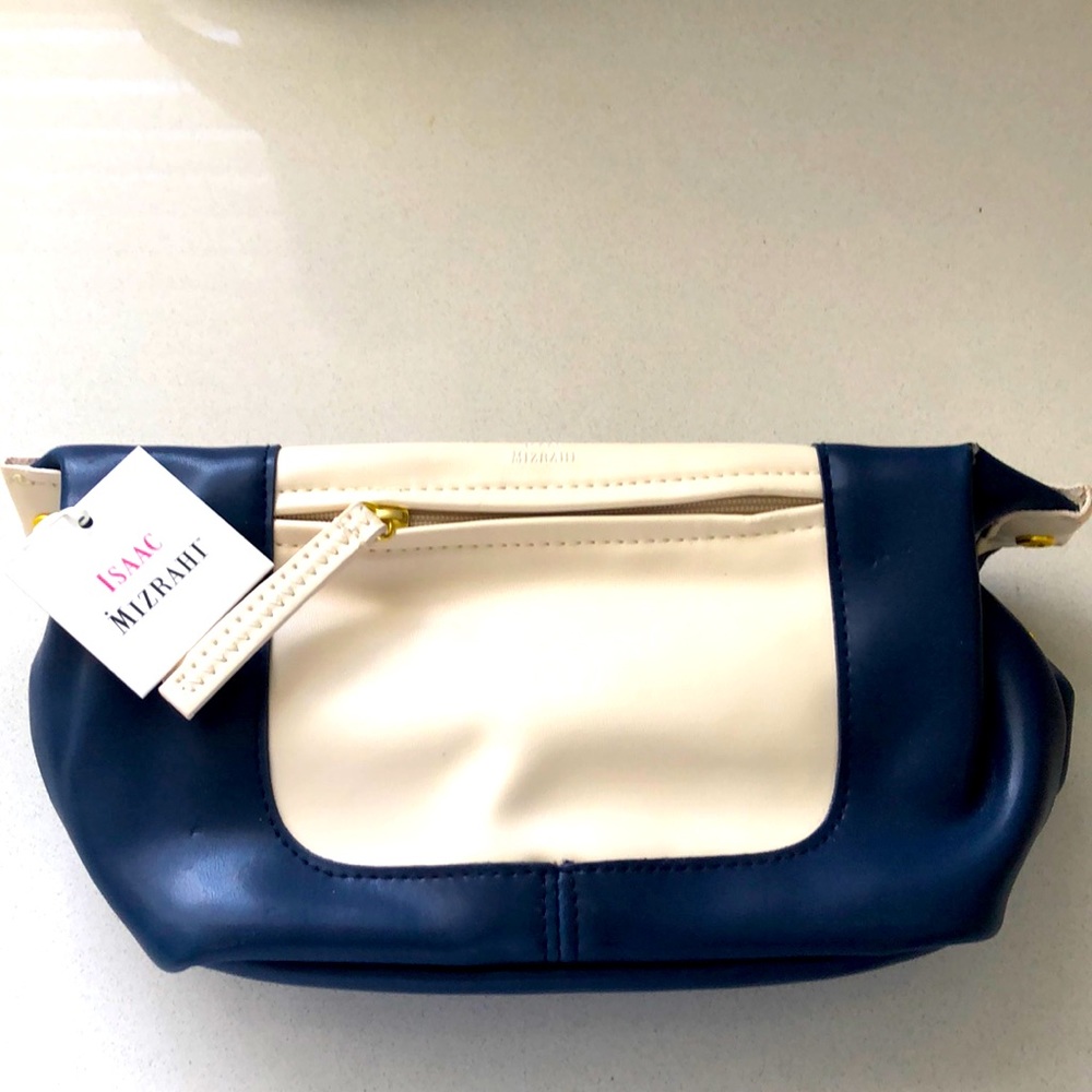 Leather makeup/travel bag